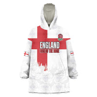 Women Rugby England Wearable Blanket Hoodie Rise of the Rose World Champions - Wonder Print Shop
