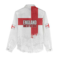 Women Rugby England Women Casual Shirt Rise of the Rose World Champions - Wonder Print Shop