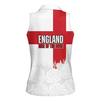 Women Rugby England Women Sleeveless Polo Shirt Rise of the Rose World Champions - Wonder Print Shop