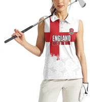 Women Rugby England Women Sleeveless Polo Shirt Rise of the Rose World Champions - Wonder Print Shop