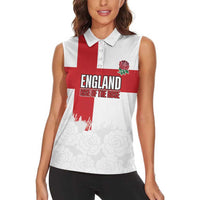 Women Rugby England Women Sleeveless Polo Shirt Rise of the Rose World Champions - Wonder Print Shop