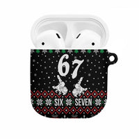 Six Seven Skeleton Hand Christmas AirPods Case Meme Gen Alpha Slang - Wonder Print Shop