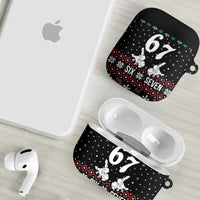 Six Seven Skeleton Hand Christmas AirPods Case Meme Gen Alpha Slang - Wonder Print Shop