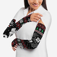 Six Seven Skeleton Hand Christmas Arm Sleeves Meme Gen Alpha Slang - Wonder Print Shop
