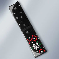 Six Seven Skeleton Hand Christmas Auto Sun Shade Meme Gen Alpha Slang - Wonder Print Shop