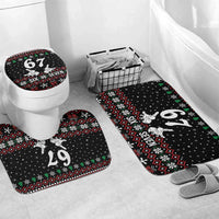 Six Seven Skeleton Hand Christmas Bathroom Set Meme Gen Alpha Slang - Wonder Print Shop