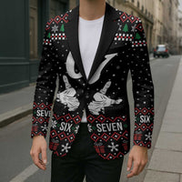 Six Seven Skeleton Hand Christmas Blazer Meme Gen Alpha Slang - Wonder Print Shop