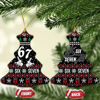 Six Seven Skeleton Hand Christmas Ceramic Ornament Meme Gen Alpha Slang - Wonder Print Shop