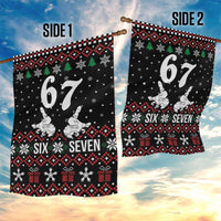 Six Seven Skeleton Hand Christmas Garden Flag Meme Gen Alpha Slang - Wonder Print Shop