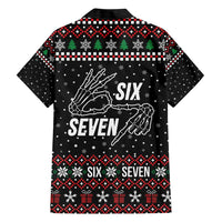 Six Seven Skeleton Hand Christmas Hawaiian Shirt Meme Gen Alpha Slang - Wonder Print Shop