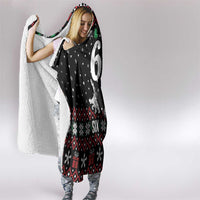 Six Seven Skeleton Hand Christmas Hooded Blanket Meme Gen Alpha Slang - Wonder Print Shop