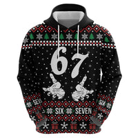 Six Seven Skeleton Hand Christmas Hoodie Meme Gen Alpha Slang - Wonder Print Shop