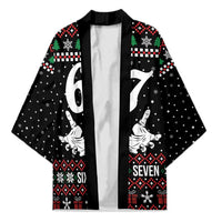 Six Seven Skeleton Hand Christmas Kimono Meme Gen Alpha Slang - Wonder Print Shop