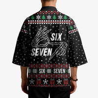 Six Seven Skeleton Hand Christmas Kimono Meme Gen Alpha Slang - Wonder Print Shop