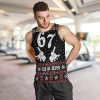 Six Seven Skeleton Hand Christmas Men Tank Top Meme Gen Alpha Slang - Wonder Print Shop