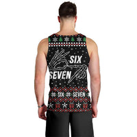 Six Seven Skeleton Hand Christmas Men Tank Top Meme Gen Alpha Slang - Wonder Print Shop