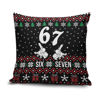 Six Seven Skeleton Hand Christmas Pillow Cover Meme Gen Alpha Slang - Wonder Print Shop