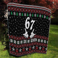 Six Seven Skeleton Hand Christmas Quilt Meme Gen Alpha Slang - Wonder Print Shop