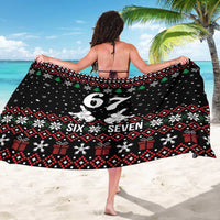 Six Seven Skeleton Hand Christmas Sarong Meme Gen Alpha Slang - Wonder Print Shop