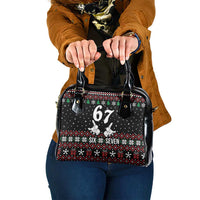 Six Seven Skeleton Hand Christmas Shoulder Handbag Meme Gen Alpha Slang - Wonder Print Shop
