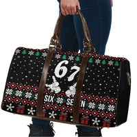 Six Seven Skeleton Hand Christmas Travel Bag Meme Gen Alpha Slang - Wonder Print Shop