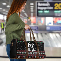 Six Seven Skeleton Hand Christmas Travel Bag Meme Gen Alpha Slang - Wonder Print Shop