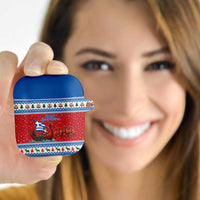 Greece Viking Santa Christmas AirPods Case Funny Reindeer Norse Xmas - Wonder Print Shop