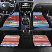 Greece Viking Santa Christmas Car Mats Funny Reindeer Norse Xmas - Wonder Print Shop