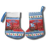 Greece Viking Santa Christmas Stocking Funny Reindeer Norse Xmas - Wonder Print Shop