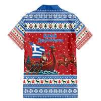 Greece Viking Santa Christmas Family Matching Mermaid Dress and Hawaiian Shirt Funny Reindeer Norse Xmas - Wonder Print Shop