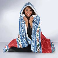 Greece Viking Santa Christmas Hooded Blanket Funny Reindeer Norse Xmas - Wonder Print Shop