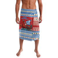 Greece Viking Santa Christmas Lavalava Funny Reindeer Norse Xmas - Wonder Print Shop