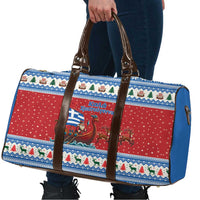 Greece Viking Santa Christmas Travel Bag Funny Reindeer Norse Xmas - Wonder Print Shop