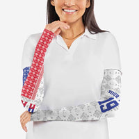 Custom Haiti Football Arm Sleeves National Flag Design - Wonder Print Shop