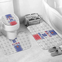 Custom Haiti Football Bathroom Set National Flag Design - Wonder Print Shop