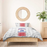 Custom Haiti Football Bedding Set National Flag Design - Wonder Print Shop