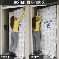 Custom Haiti Football Door Cover National Flag Design - Wonder Print Shop