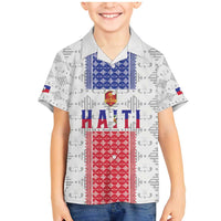 Custom Haiti Football Family Matching Mermaid Dress and Hawaiian Shirt National Flag Design - Wonder Print Shop