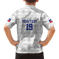 Custom Haiti Football Family Matching Puletasi and Hawaiian Shirt National Flag Design - Wonder Print Shop