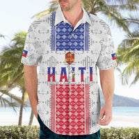 Custom Haiti Football Hawaiian Shirt National Flag Design - Wonder Print Shop