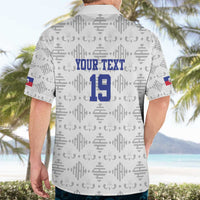 Custom Haiti Football Hawaiian Shirt National Flag Design - Wonder Print Shop