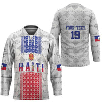 Custom Haiti Football Hockey Jersey National Flag Design - Wonder Print Shop