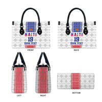 Custom Haiti Football Leather Bag National Flag Design - Wonder Print Shop