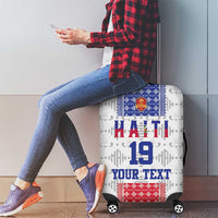 Custom Haiti Football Luggage Cover National Flag Design - Wonder Print Shop