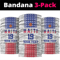 Custom Haiti Football Neck Gaiter National Flag Design - Wonder Print Shop
