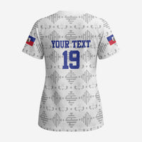 Custom Haiti Football Scrub Top National Flag Design - Wonder Print Shop