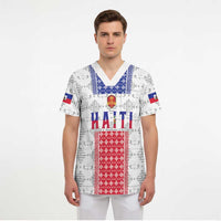 Custom Haiti Football Scrub Top National Flag Design - Wonder Print Shop