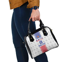 Custom Haiti Football Shoulder Handbag National Flag Design - Wonder Print Shop