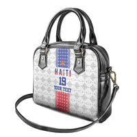 Custom Haiti Football Shoulder Handbag National Flag Design - Wonder Print Shop