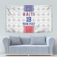 Custom Haiti Football Tapestry National Flag Design - Wonder Print Shop